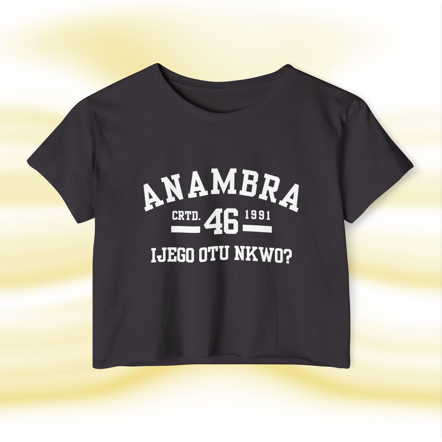 Ala Igbo Lady's Crop Top: Anambra - UgoAfrik