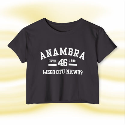 Ala Igbo Lady's Crop Top: Anambra - UgoAfrik