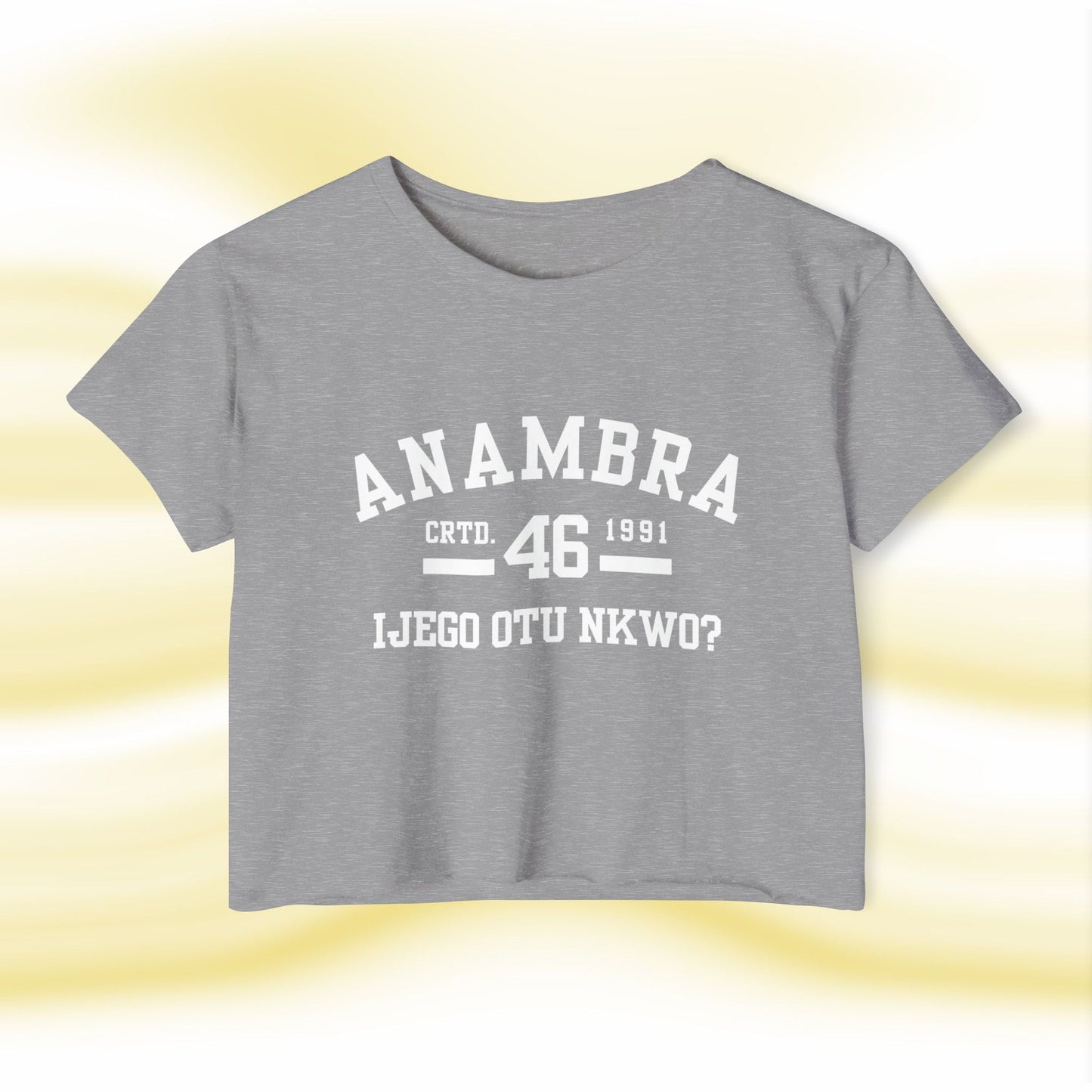 Ala Igbo Lady's Crop Top: Anambra - UgoAfrik
