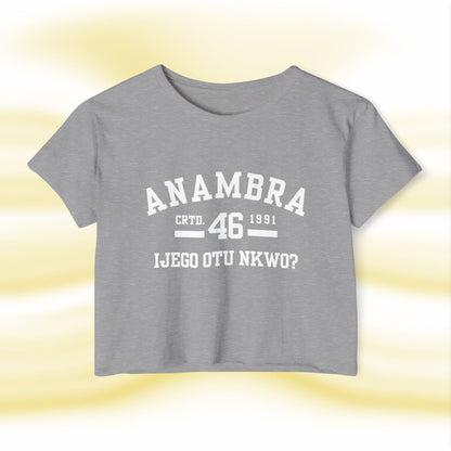 Ala Igbo Lady's Crop Top: Anambra - UgoAfrik