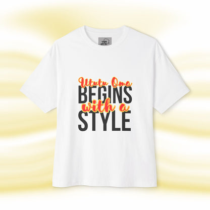 Ogbe Oversized Boxy Unisex TShirt A1 - UgoAfrik