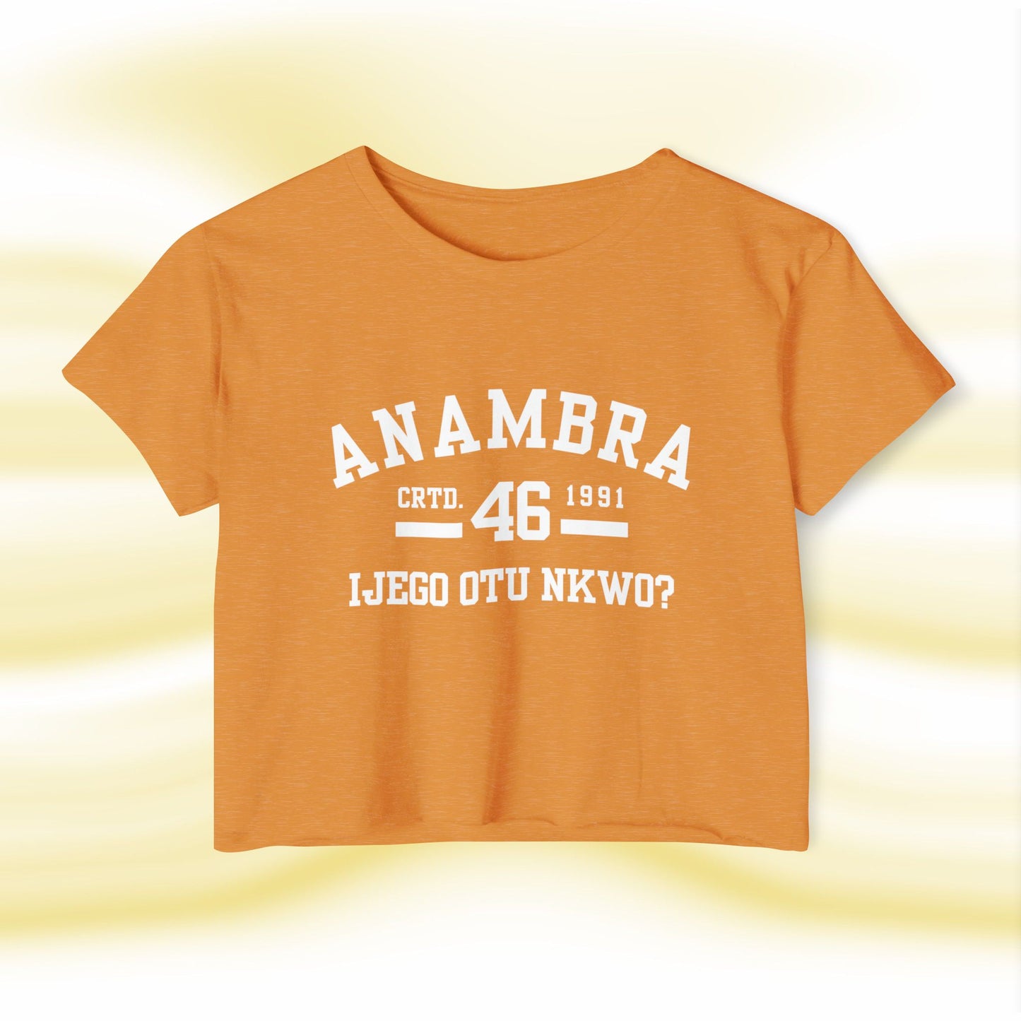 Ala Igbo Lady's Crop Top: Anambra - UgoAfrik