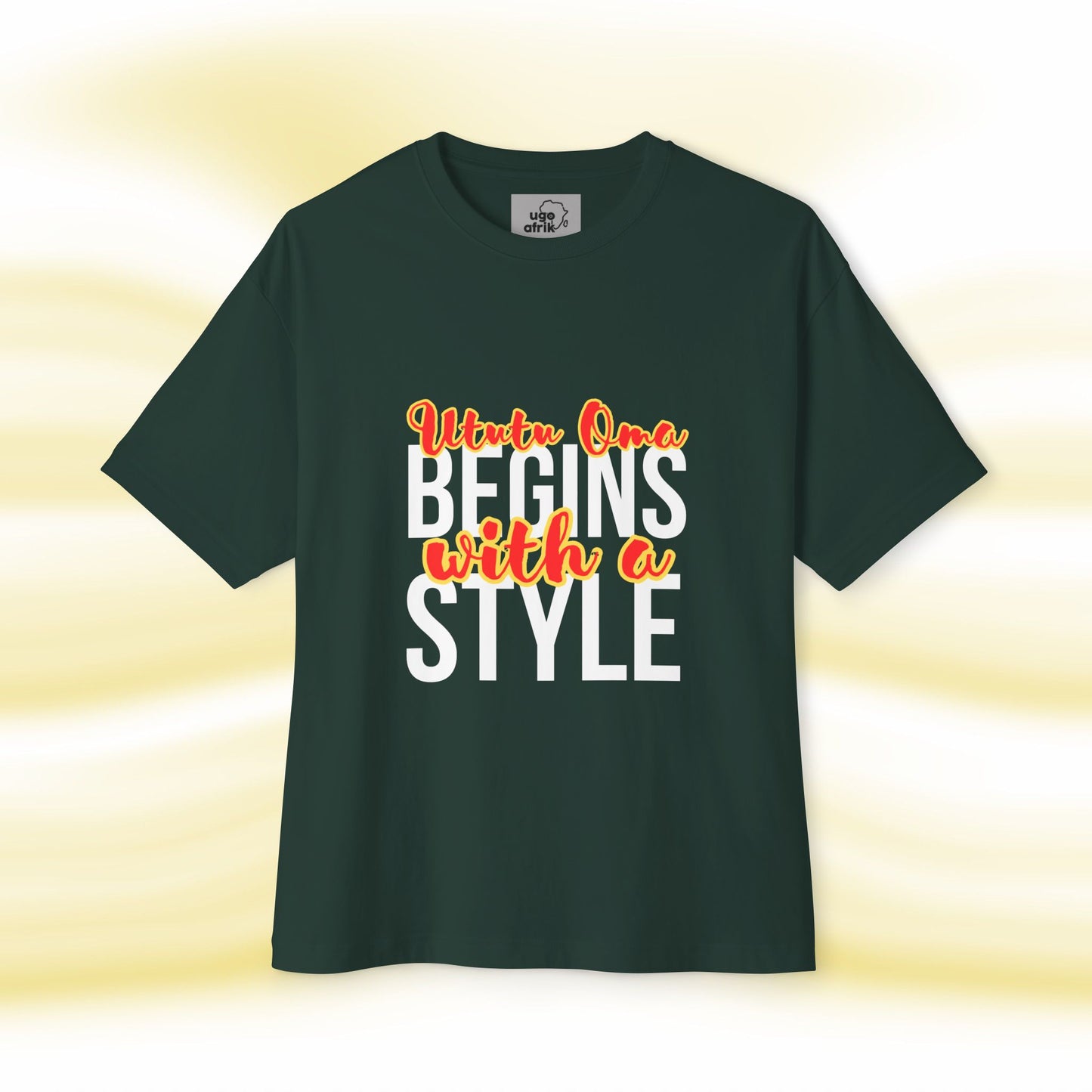 Ogbe Oversized Boxy Unisex TShirt A1 - UgoAfrik