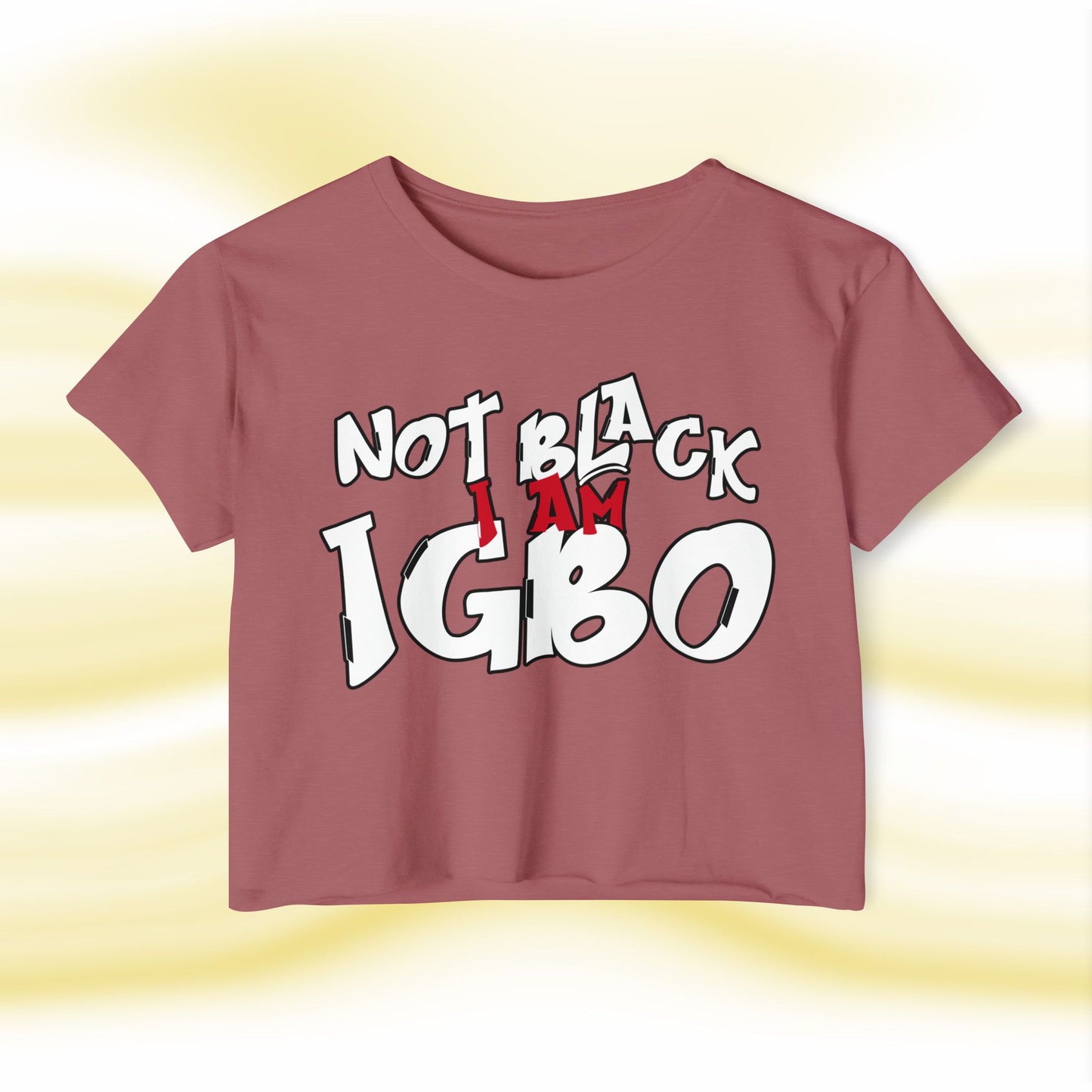 Igbo N.O.T Ladies Crop Top - UgoAfrik