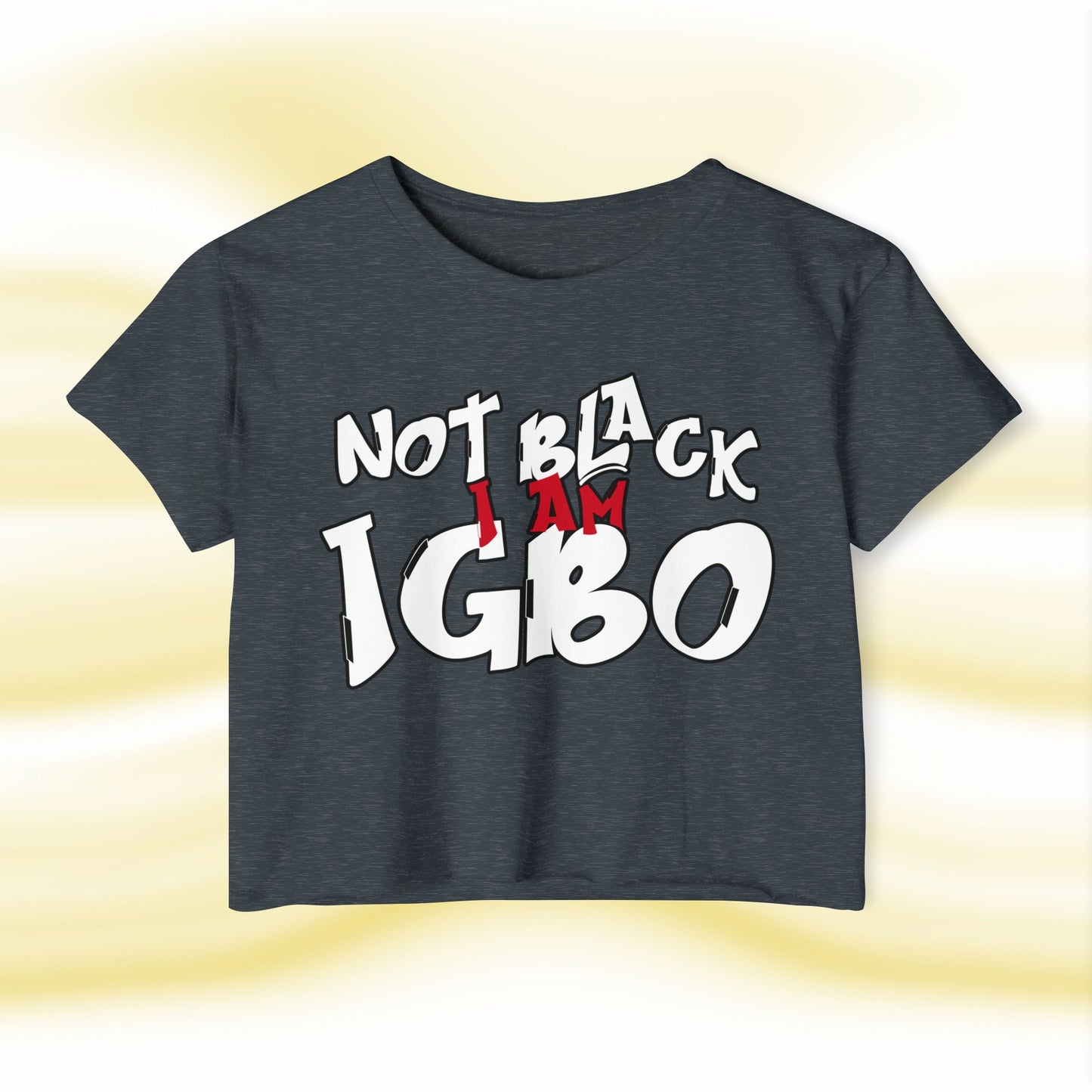 Igbo N.O.T Ladies Crop Top - UgoAfrik