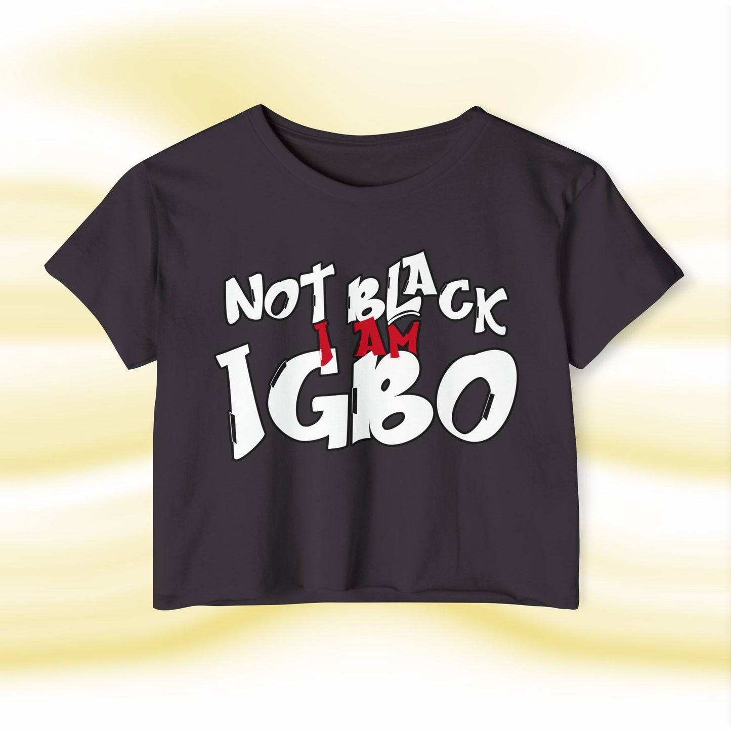 Igbo N.O.T Ladies Crop Top - UgoAfrik