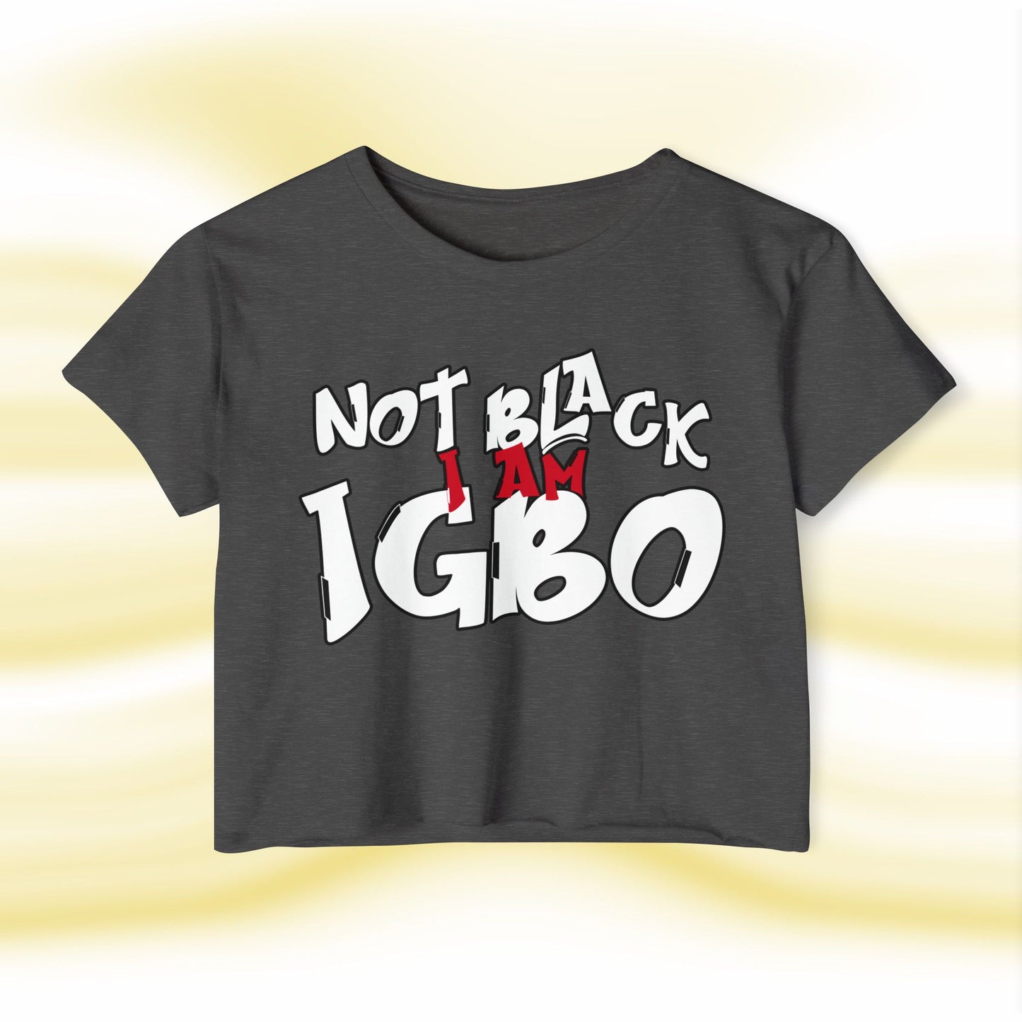 Igbo N.O.T Ladies Crop Top - UgoAfrik