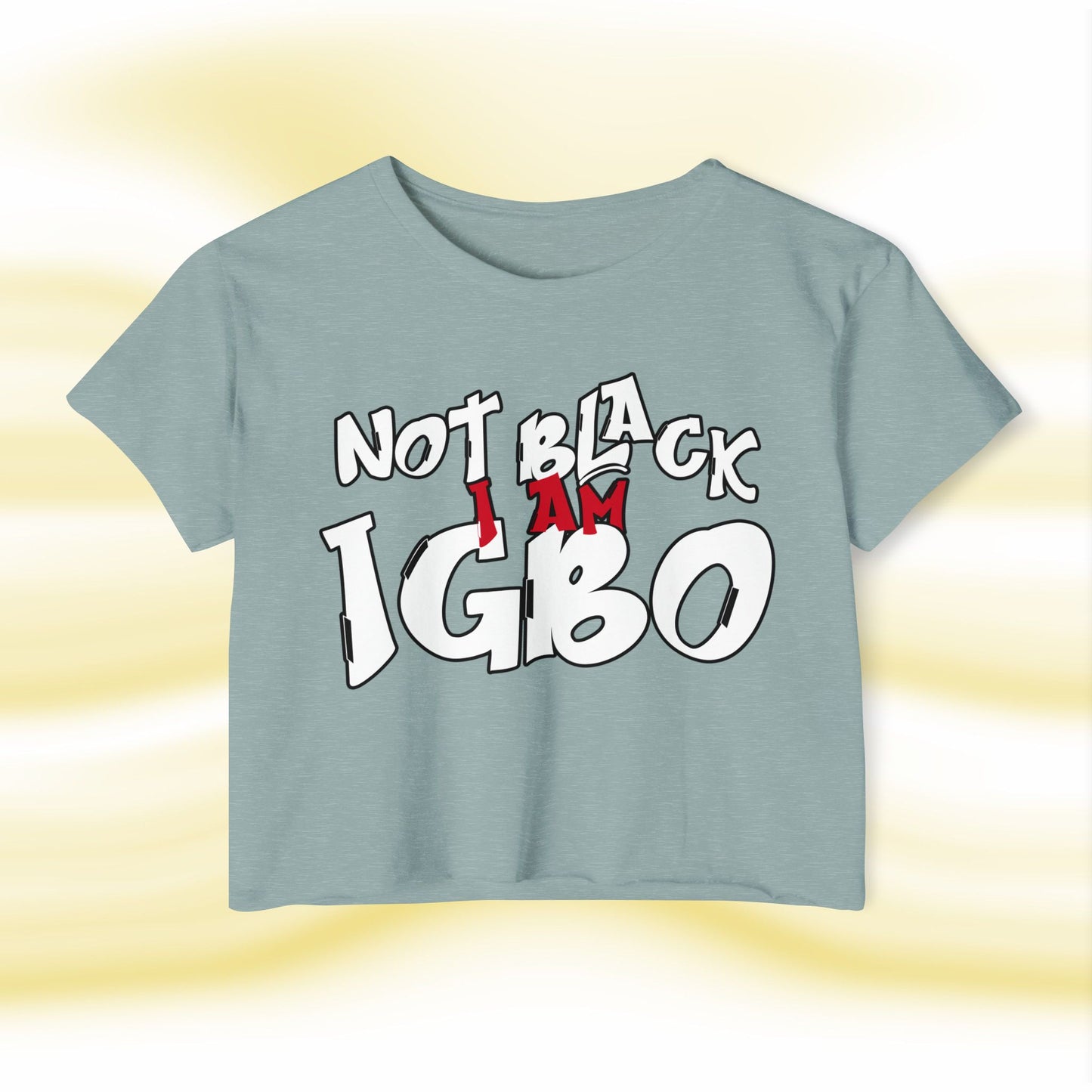 Igbo N.O.T Ladies Crop Top - UgoAfrik