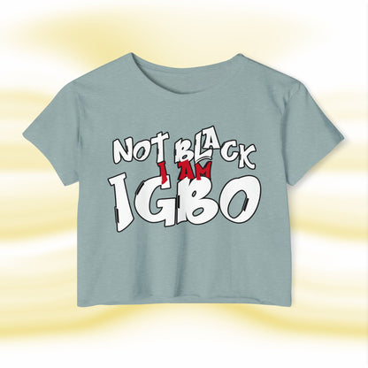 Igbo N.O.T Ladies Crop Top - UgoAfrik
