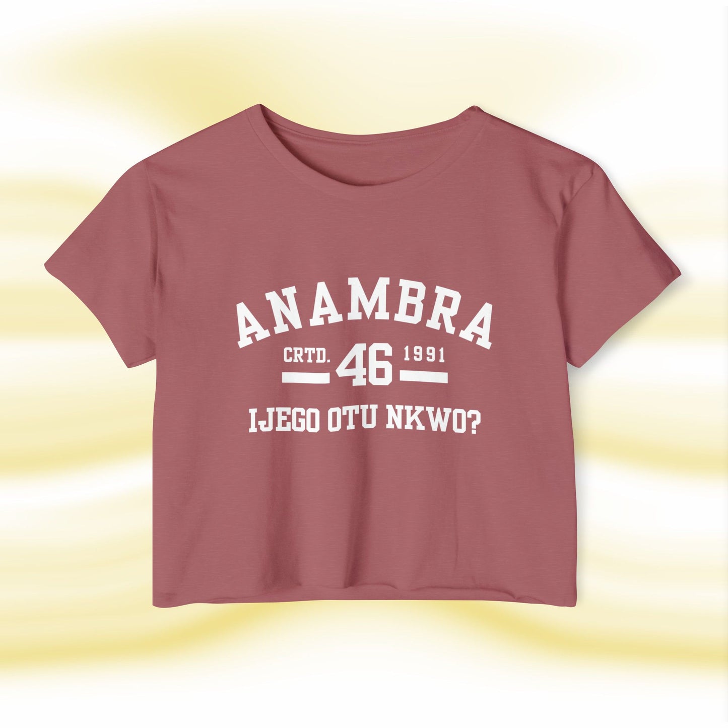 Ala Igbo Lady's Crop Top: Anambra - UgoAfrik