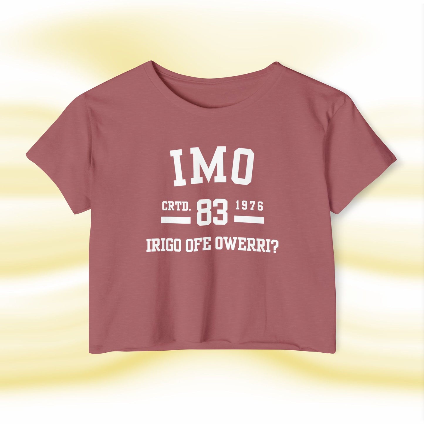 Ala Igbo Lady's Crop Top: Imo - UgoAfrik