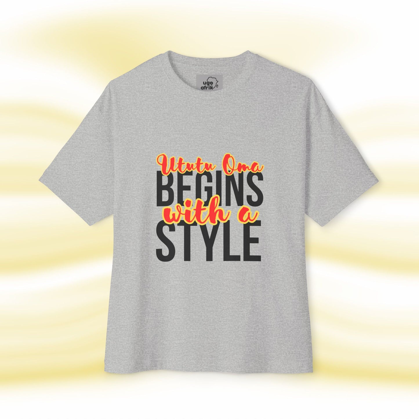 Ogbe Oversized Boxy Unisex TShirt A1 - UgoAfrik