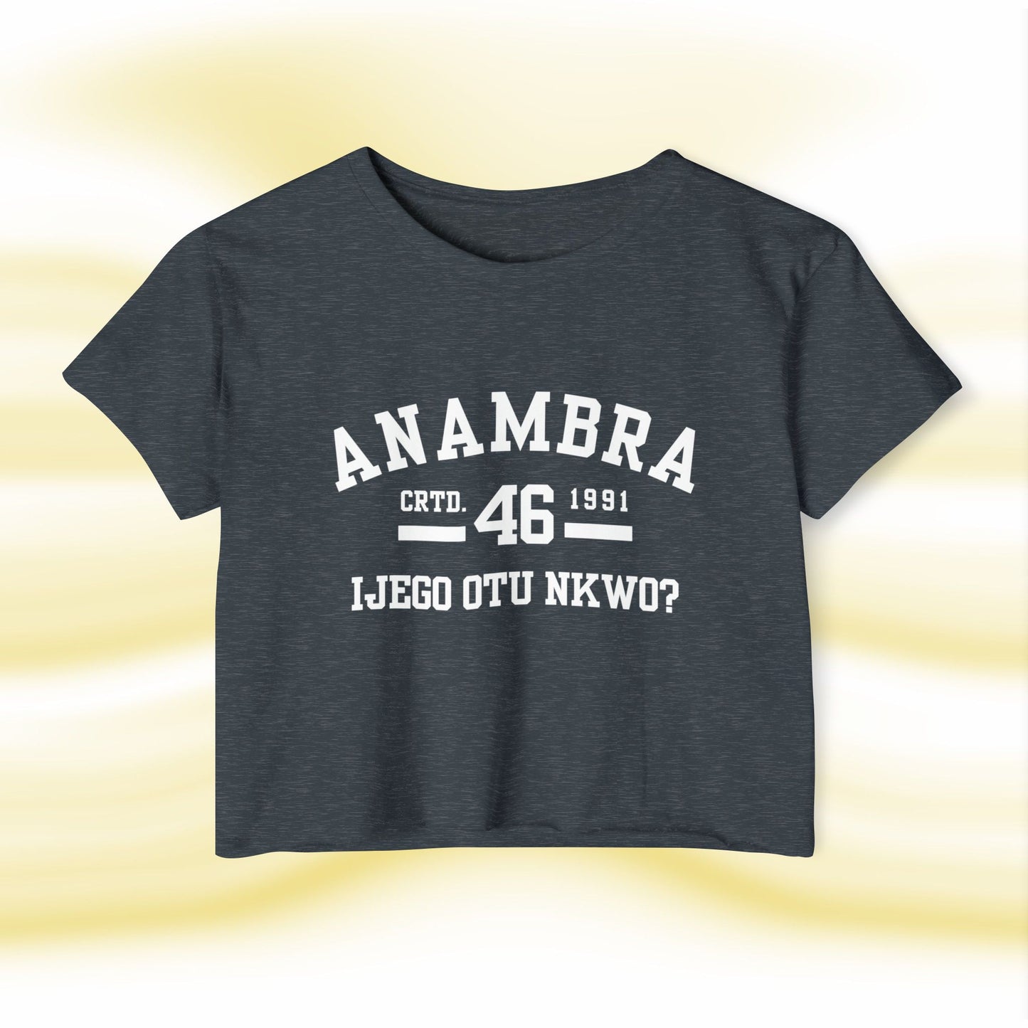 Ala Igbo Lady's Crop Top: Anambra - UgoAfrik