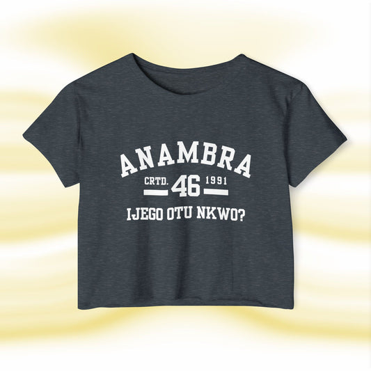Ala Igbo Lady's Crop Top: Anambra - UgoAfrik