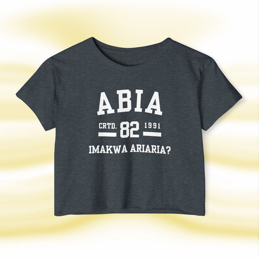 Ala Igbo Lady's Crop Top: Abia - UgoAfrik