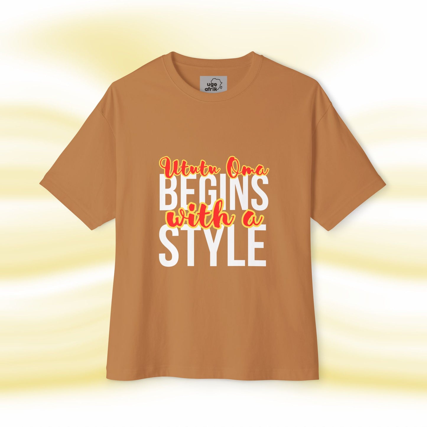Ogbe Oversized Boxy Unisex TShirt A1 - UgoAfrik