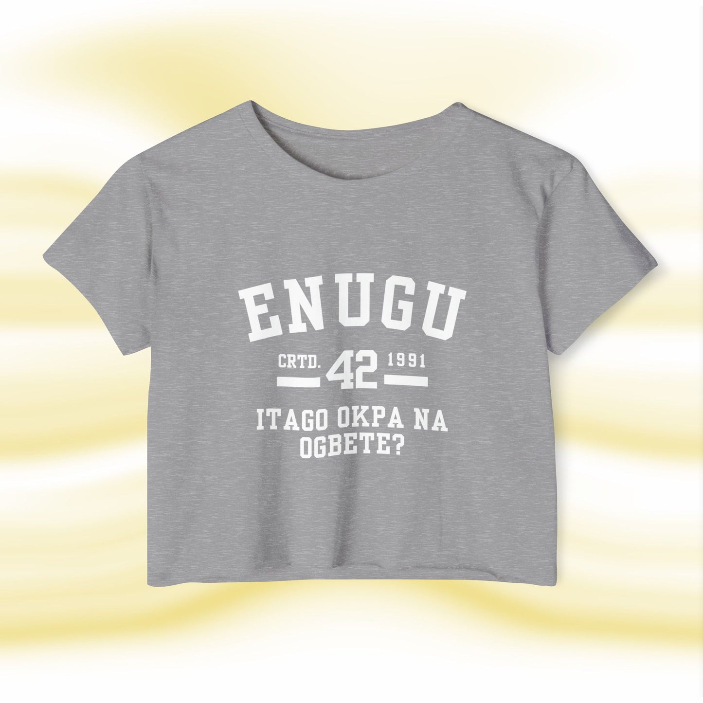Ala Igbo Lady's Crop Top: Enugu - UgoAfrik