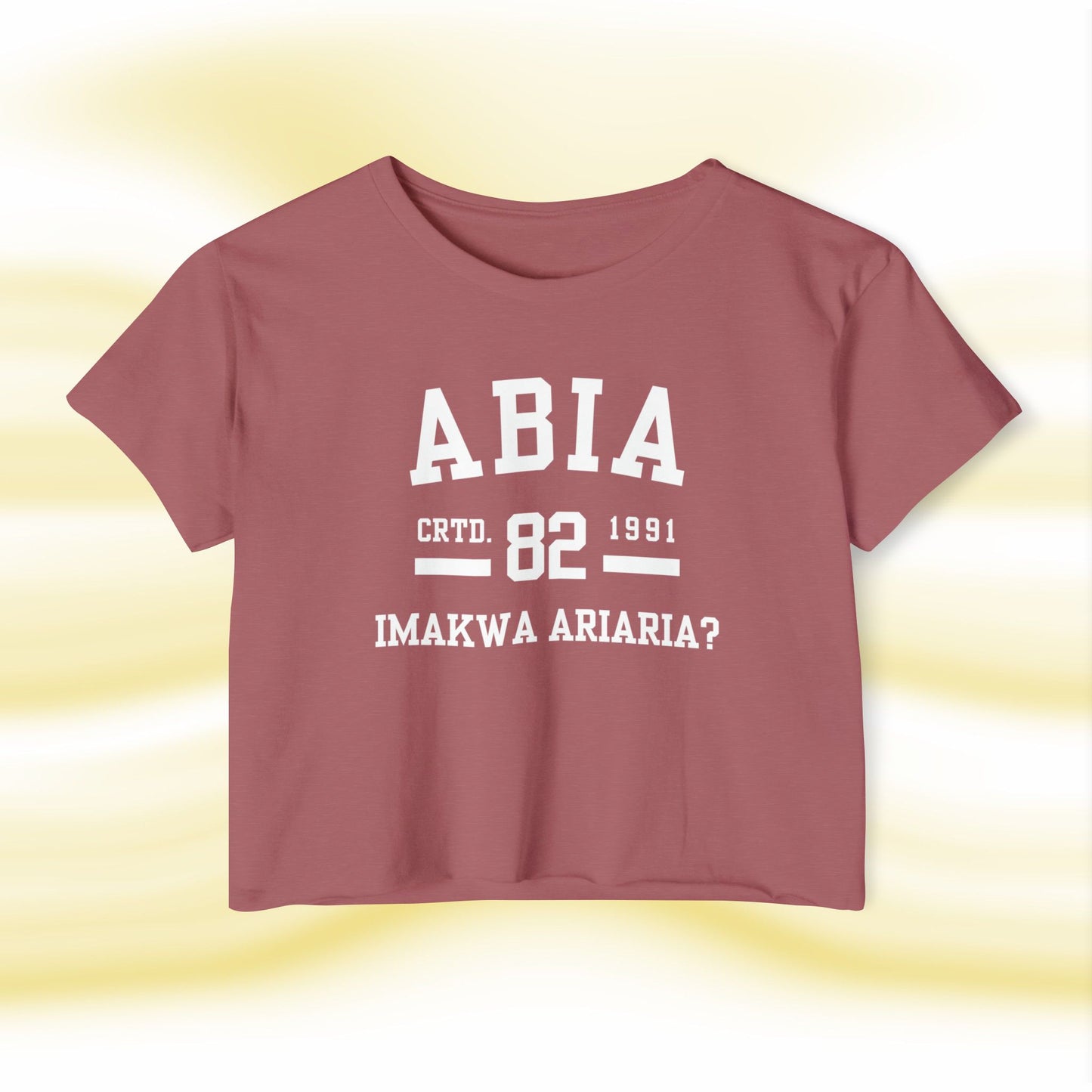 Ala Igbo Lady's Crop Top: Abia - UgoAfrik