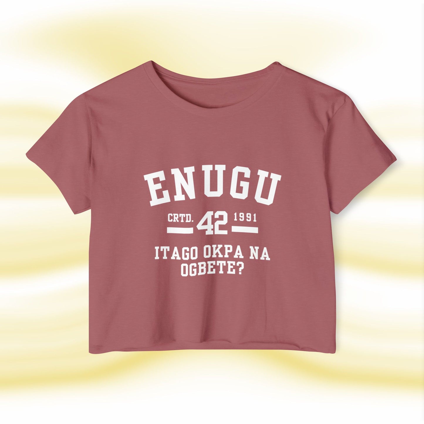 Ala Igbo Lady's Crop Top: Enugu - UgoAfrik