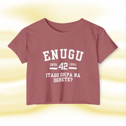 Ala Igbo Lady's Crop Top: Enugu - UgoAfrik