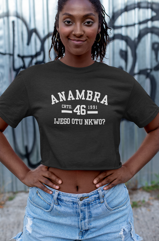Ala Igbo Lady's Crop Top: Anambra - UgoAfrik
