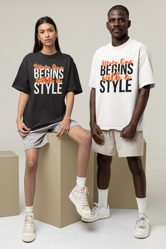 Ogbe Oversized Boxy Unisex TShirt A1 - UgoAfrik