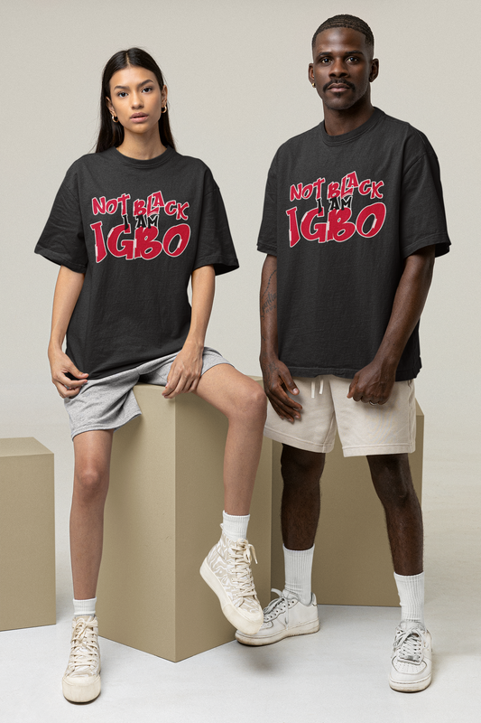 Igbo N.O.T Oversized Boxy Unisex TShirt - UgoAfrik