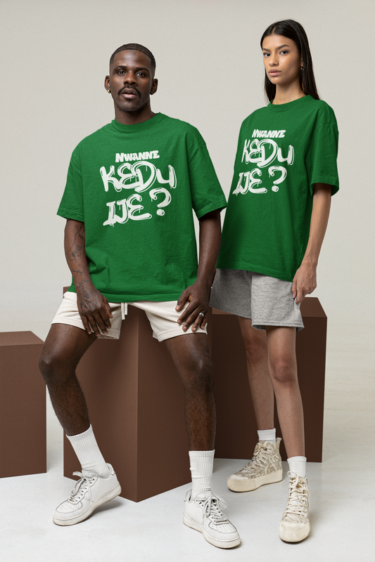 Ogbe Oversized Boxy Unisex TShirt E1 - UgoAfrik - KEDU IJE